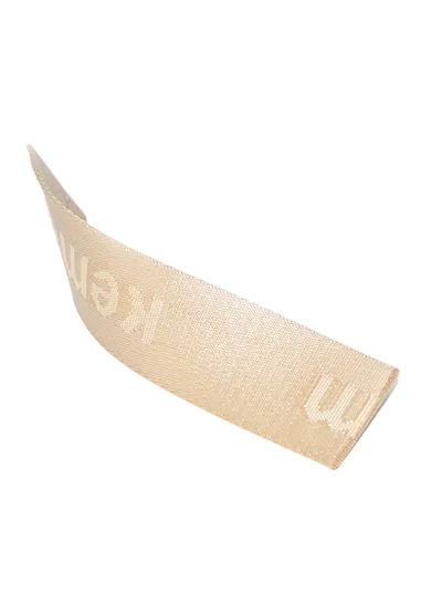 米白字母提花织带